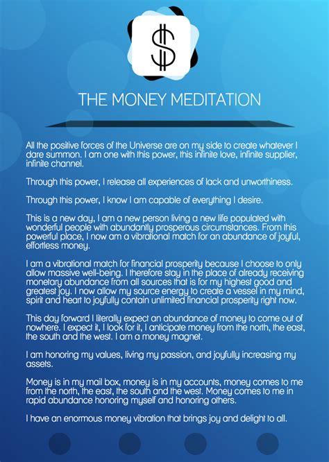 The Money Meditation For Manifesting Financial Abundance Prosperity