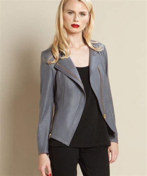Make social videos in an instant: Liquid Leather Zip Jacket in Black - JK161-BLK SOLD OUT ...