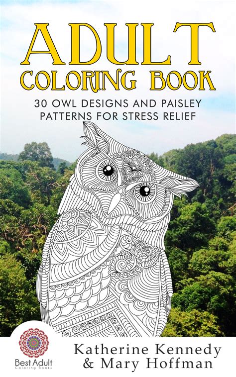 The article portrays this bird in both realistic and cartoon forms. Adult coloring book: 30 owl designs and paisley patterns ...