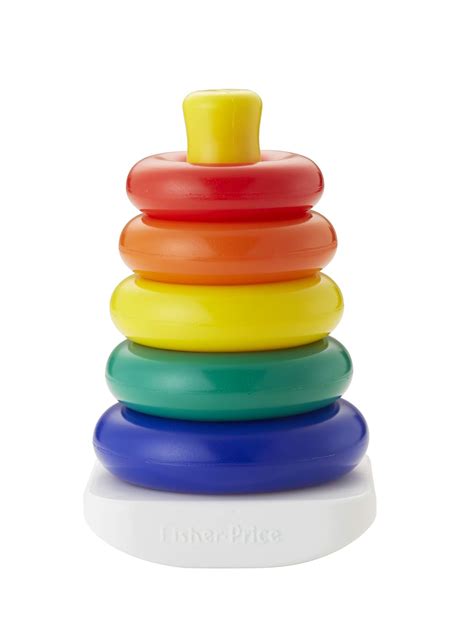 Fisher Price Plastic Original Rock A Stack Classic Stacking Toy With
