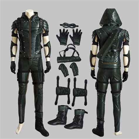 Green Arrow Costume Arrow Season 4 Cosplay Oliver Queen Full Set From Realsis 168 52 Dhgate