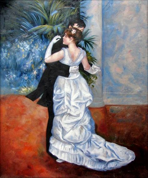 Quality Oil Painting Repro Renoir Pierre Auguste Dance In The City