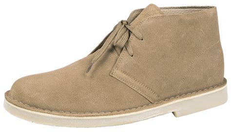 Mens suede lace up desert boots faux leather smart casual ankle shoes