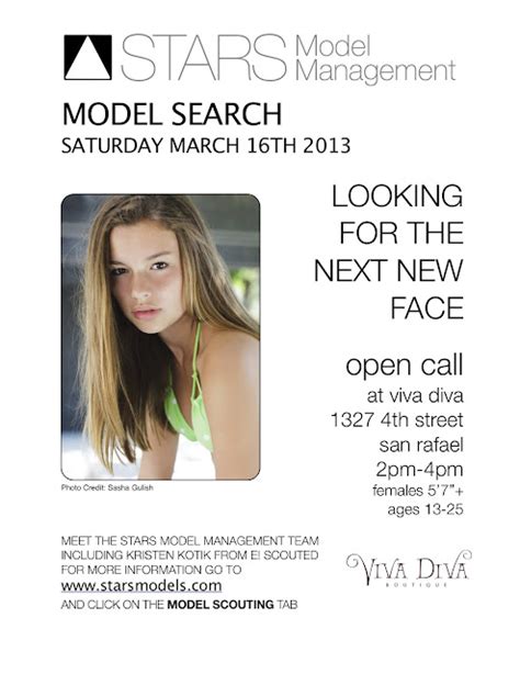 Stars Model Management Rising Stars Model Search We Are Looking For