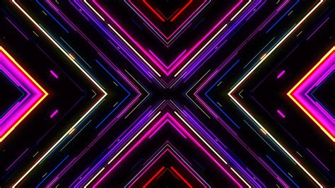 Motion Graphic Background Vj Neon Lights Tunnel Footage Colorful Laser