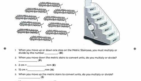 metric staircase worksheet