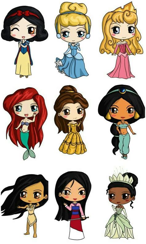Disneyprincess Zeichnungen Dessin Kawaii Princesse Dessin