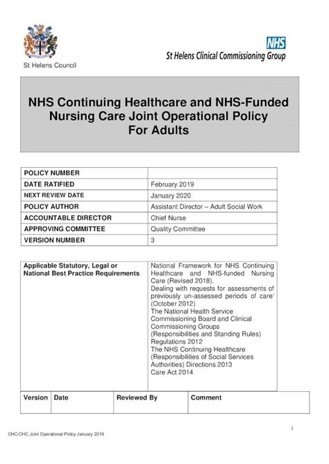Pdf Nhs Continuing Healthcare And Nhs Funded Nursing Care