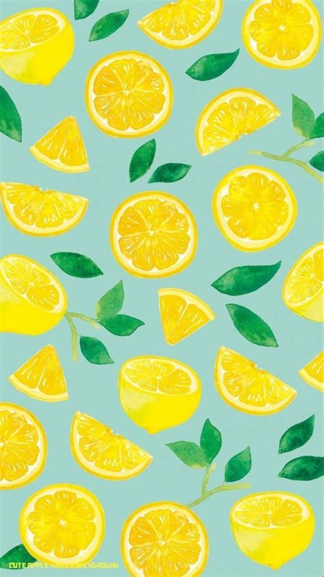 Lemon Wallpaper Backgrounds Phone Wallpapers Summer Wallpaper Cute