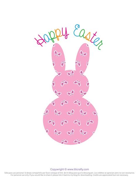 Simply print any of these templates out onto plain paper and decorate to make cute decorations. Pom Pom Tail Easter Bunny Printable | The Crafting Nook