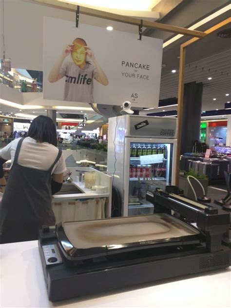 Pancake Face Printing At AS Cafe In Maya Mall Chiang Mai Thailand Me Want Travel Chiang