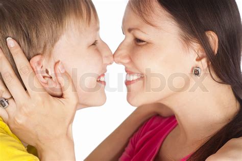 mom with son stock image colourbox