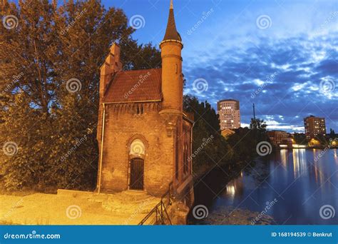 High Bridge Caretaker House In Kaliningrad Stock Image Image Of Blue