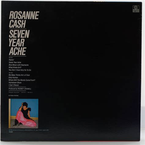 Rosanne Cash Seven Year Ache Raw Music Store