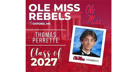 Kenilworths Class Of 2023s Thomas Perrette Is Headed To Ole Miss