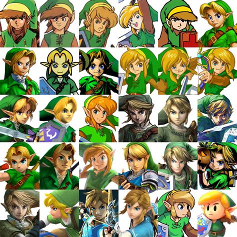 All Evolution Of Link Rzelda