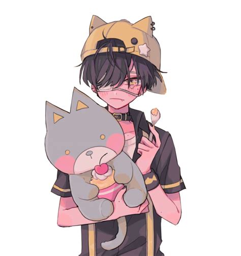 Anime Animeboy Boy Cuteboy Little Cat