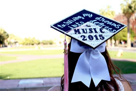 My Music Major Graduation Cap Turning My Dreams Into Degrees