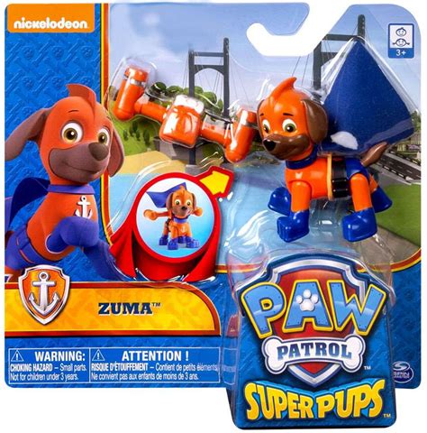 Paw Patrol Super Pup Zuma Exclusive Figure Spin Master Toywiz