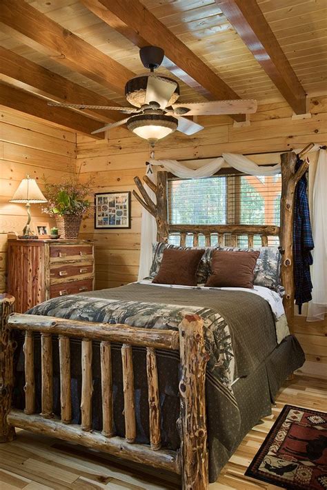 27 creative log cabin themed bedroom for kids ~ godiygo.com. ARCD-9665 | Cabin interiors, Log home interiors, Log homes
