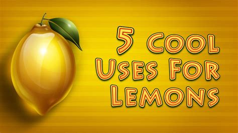 5 Cool Uses For Lemons Youtube