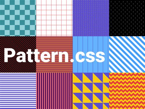 12 Pure Css Patterns For Backgrounds Patterncss Css Script