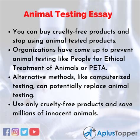 Animal Testing Essay | Essay on Animal Testing for Students and