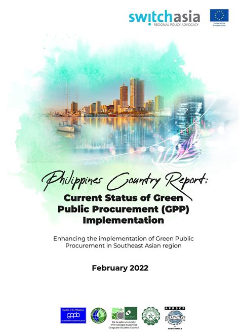 Philippines Country Report Current Status Of Green Public Procurement