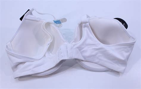 New Bali Bra Lift Passion For Comfort Back Smoothing Underwire White Lace 42c Ebay