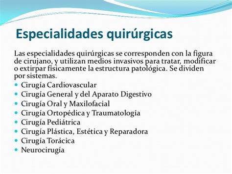 La Medicina Y Sus Especialidades