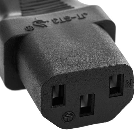 Cable Eléctrico Us Nema 5 15p A Iec 60320 C13 De 3m Negro Cablematic