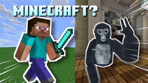 New Gorilla Tag Minecraft Mod Youtube