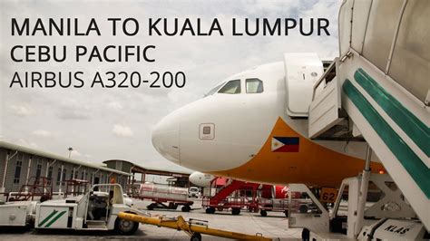 Flights from kul to mnl are operated 3 times a week, with an average of 1 flight per day. Cebu Pacific - Manila to Kuala Lumpur on Airbus A320 - YouTube