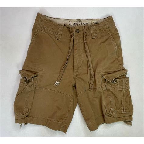 abercrombie and fitch abercrombie and fitch cargo shorts men adult size 28 brown grailed