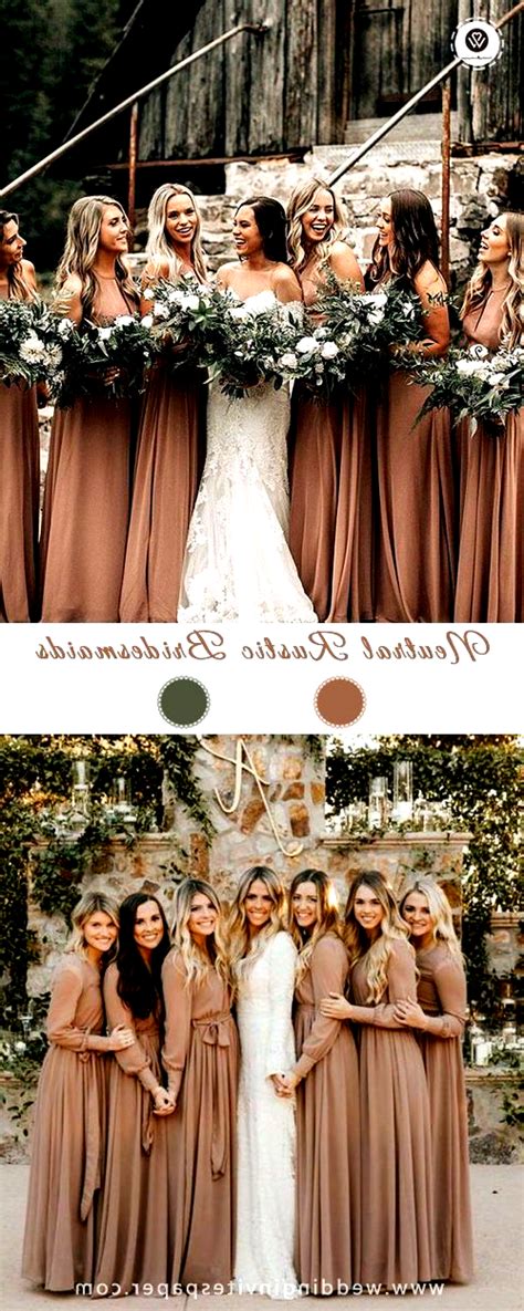 100 Winter Rustic Wedding Ideas Neutral Hues Bridesmaid Dresses