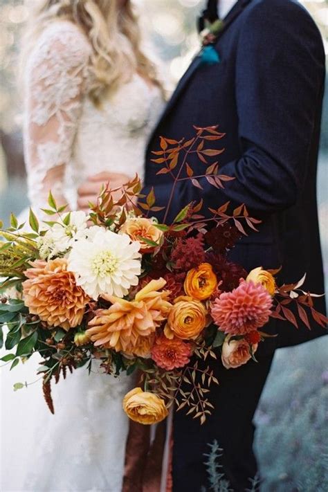 Fresh Fall Wedding Bouquets For The Romantic Bride
