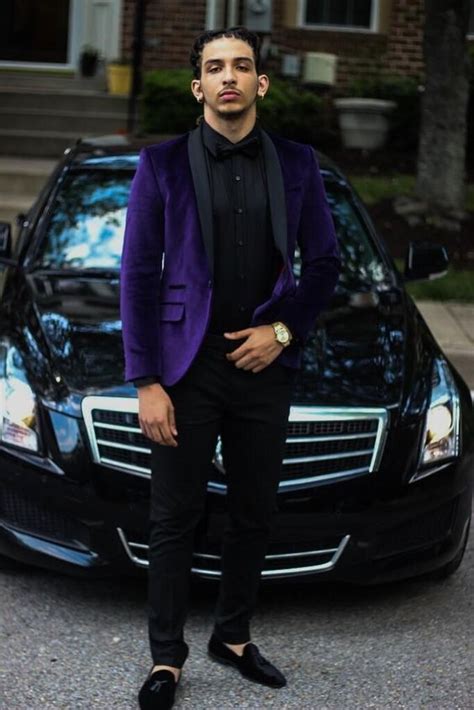 The 5 basic suits that you must absolutely own if you are a professional suits are the ultimate style statement for the. 2017 Latest Coat Pant Designs Purple Velvet Men Prom Suit ...