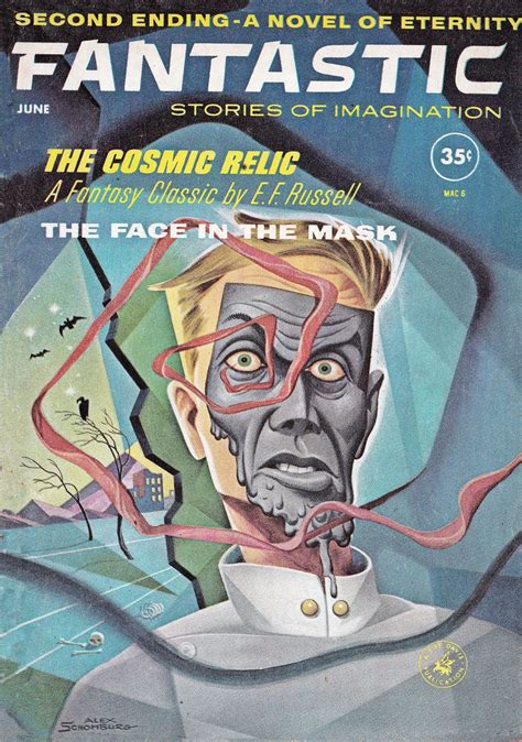 fantastic june 1961 cover art alex schomburg science fiction art science fiction