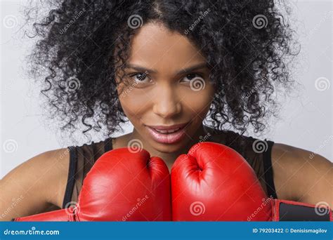 Woman Boxer From Africa Stock Photo Image Of American 79203422