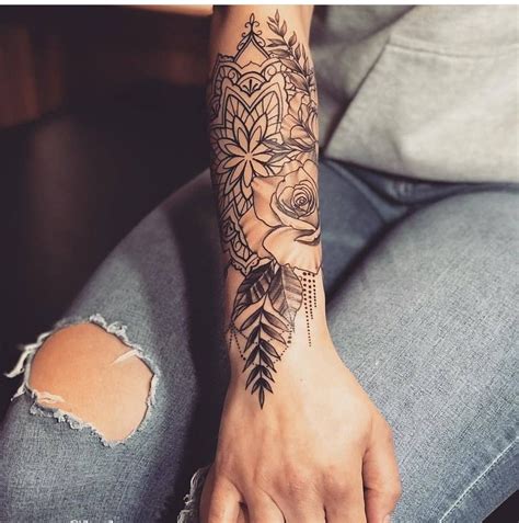 Half Sleeve Flower Mandala Tattoo With Images Tattoo Sleeve Designs