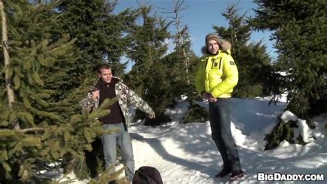 Gay Wire Two Euro Dudes Fucking In The Snow Homoxxx