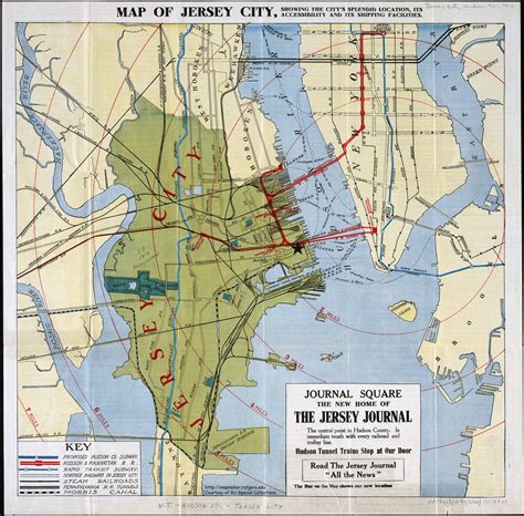 Jersey City Map Travel Map