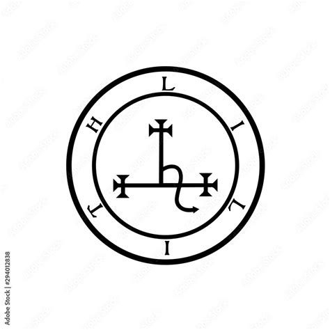 Sigil Of Lilith Female Demon Lilith Symbol Stock Vector Adobe Stock