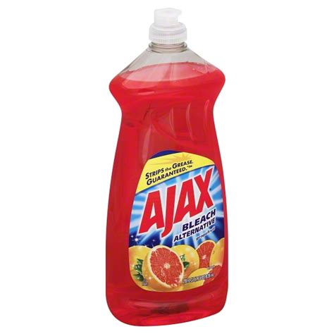 Ajax dish liquid with bleach alternative, lime. Ajax Grapefruit with Bleach Alternative Liquid Dish Soap 28oz