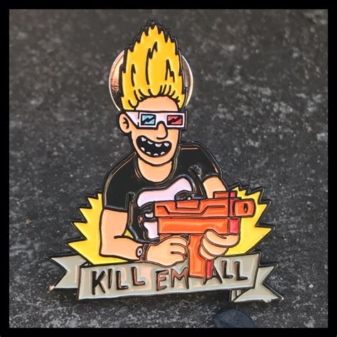 Zombie Killer Enamel Pin Space Waste Online Store Powered By Storenvy