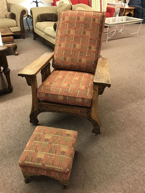 Morris Chair With Sm Ottoman Delmarva Furniture Consignment