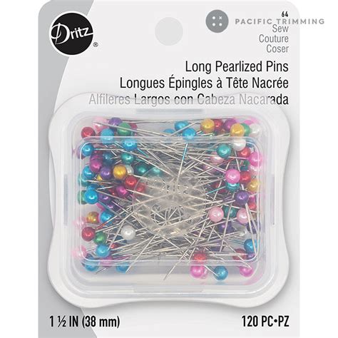 Dritz 1 12 Inch Long Pearlized Pins 120pc Pacific Trimming