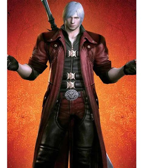Video Game Devil May Cry 4 Dante Leather Coat Jackets Masters