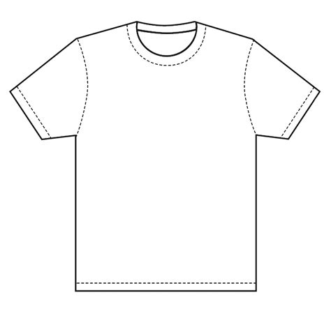 T Shirt Template Vector