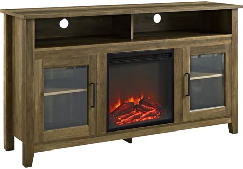 It appears that that shares the same 18 and firebox used in most other ultra furniture electric fireplace tv stands. Winfield Oak 58 in. Console with Electric Fireplace | Tv stand console, Flat screen tv stand ...